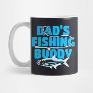 Dads Fishing Buddy Children Fisher Gift Mug